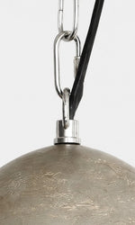 Cargar imagen en el visor de la Galería, Vintage Distressed Metal Dome Pendant Light