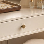 Charger l'image dans la visionneuse de la galerie, Antique brass cabinet knob installed on a cream drawer