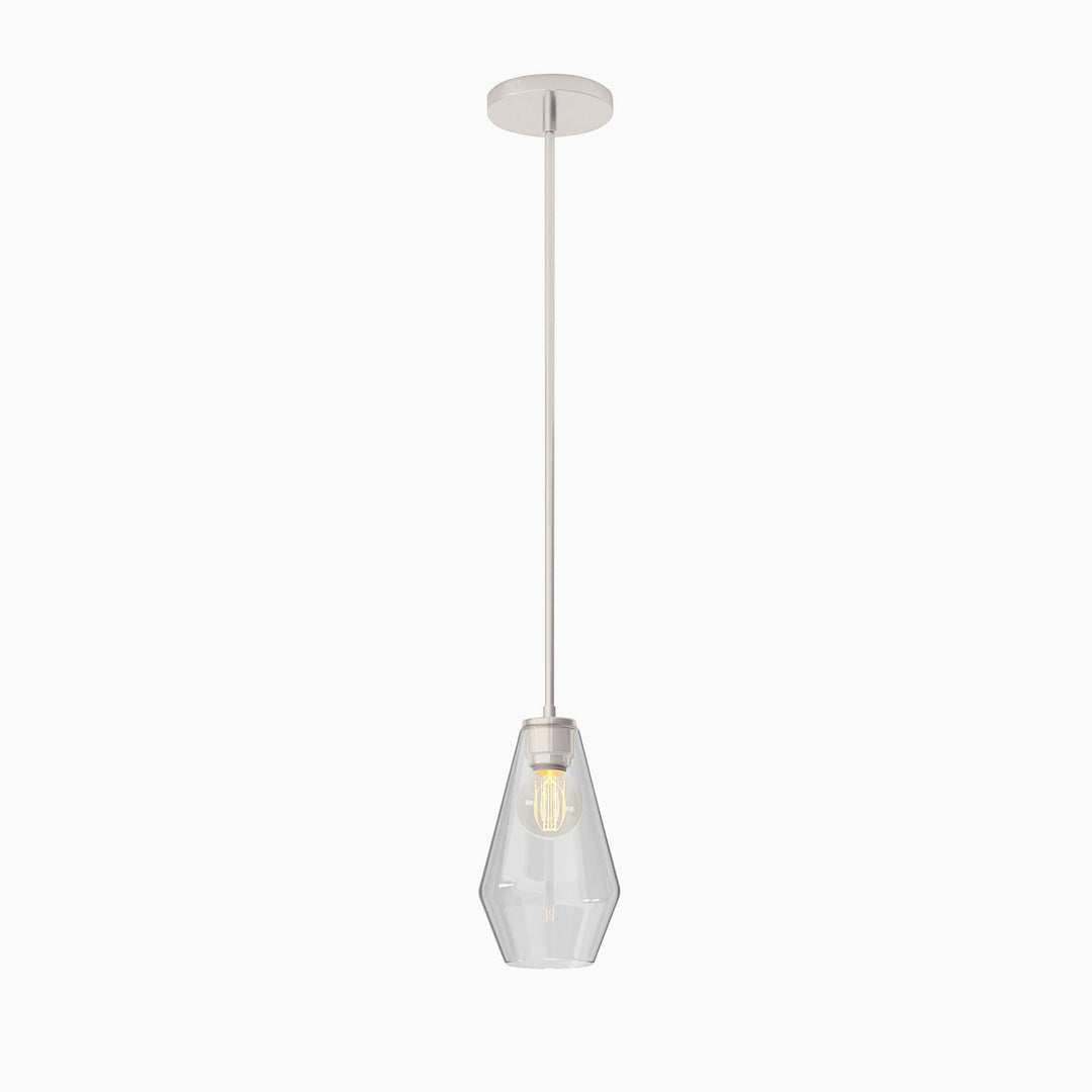 Merin Transparent Glass Sculpture Geometric Chandelier