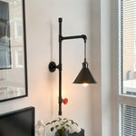 Cargar imagen en el visor de la Galería, Metal cone shade installed beside window