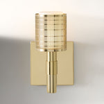 Load image into Gallery viewer, Galvia Modern Perforated Metal Sconce - Sleek Wall Light for Hallway &amp; Bathroom
