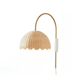 Load image into Gallery viewer, Olvara Scalloped Rattan Bubble Sconce - Whimsical Wall Lamp for Nurseries
