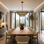 Afbeelding laden in galerijweergave, French vintage ripple glass chandelier with smoked glass