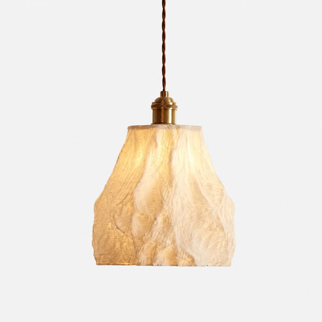 Handcrafted Ceramic Pendant Lamp with Brass Fitting