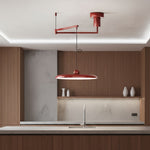 Afbeelding laden in galerijweergave, Swinglo Schommelarm Hanglamp - Verstelbaar Schijfontwerp Hanglamp voor Eetkamer N65