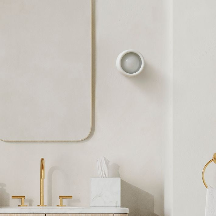 Cerova Modern Ivory Porcelain Sconce – Soft Organic Wall Light