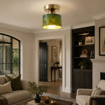 Charger l'image dans la visionneuse de la galerie, jade stone ceiling lamp close view