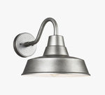 Load image into Gallery viewer, Korvi Outdoor Metal Sconce - Aluminum Pewter Wall Light
