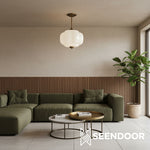 Load image into Gallery viewer, Eloise Vintage Glass Chandelier - Milk Glass Home Accent
