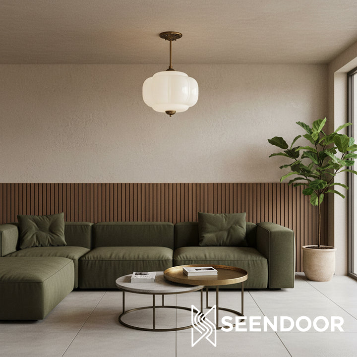 Eloise Vintage Glass Chandelier - Milk Glass Home Accent