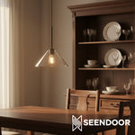 Afbeelding laden in galerijweergave, Breccan Moderne glazen kegel hanglamp