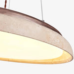 Bild in die Galerieansicht laden, Torvella Travertin-Ring Pendelleuchte – Minimalistische Skulpturale Lampe für Moderne Innenräume