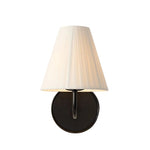 Load image into Gallery viewer, Fibura Sleek Metal Linen Shade Wall Light - Wall-Mounted Art

