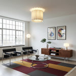 Cargar imagen en el visor de la Galería, Lámpara colgante con pantalla de lino Velura – Luz de techo moderna y de transición para comedores y cocinas