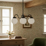 Load image into Gallery viewer, Glorica Glass Linear Modern Chandelier for Dining Room &amp; Living Room
