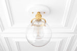 Load image into Gallery viewer, Glorica Glass Minimalist Globe Ceiling Fixture for Bedroom &amp; Office
