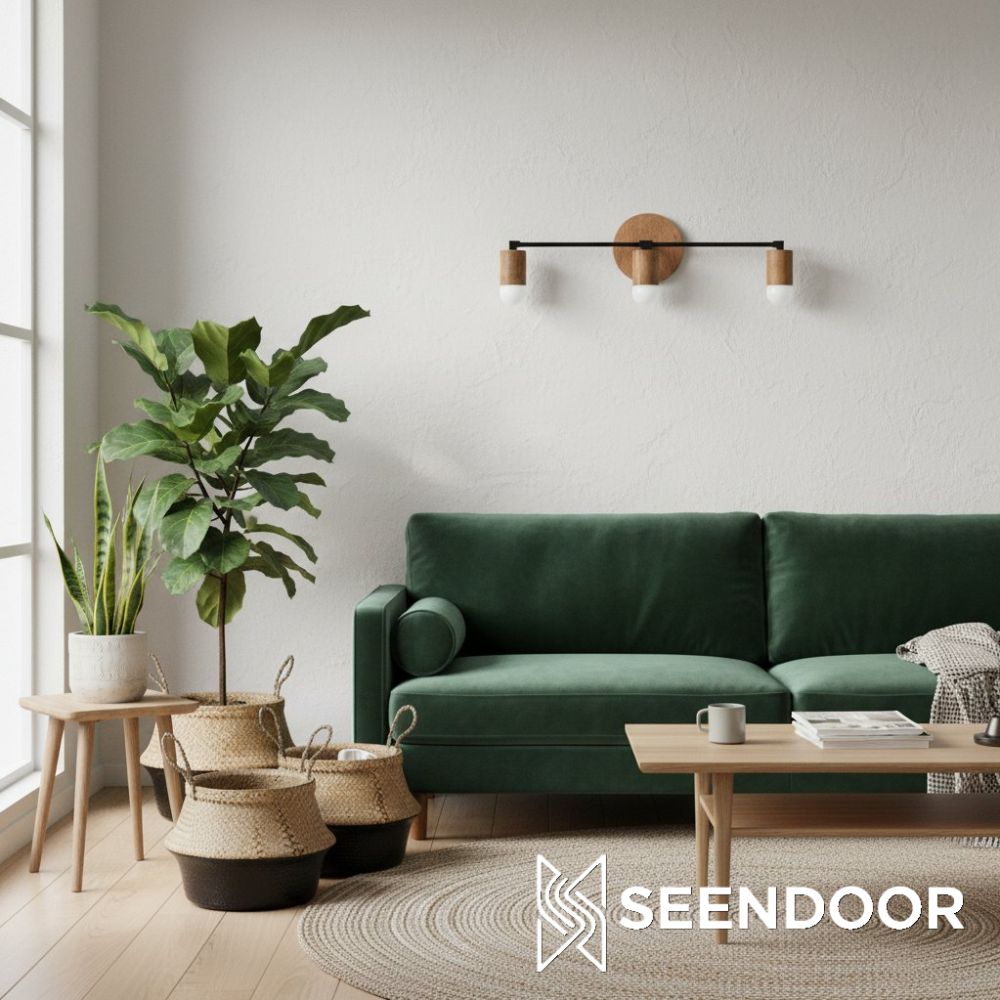 Mobilux Spherical Design Modern Natural Sconce for Bedroom & Study