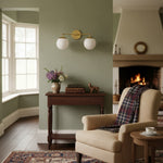 Load image into Gallery viewer, Glorica Glass Wall Sconce - Modern Vintage Vanity Light Fixture
