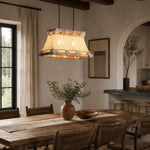 Charger l'image dans la visionneuse de la galerie, Restaurant style fabric pendant over dining table