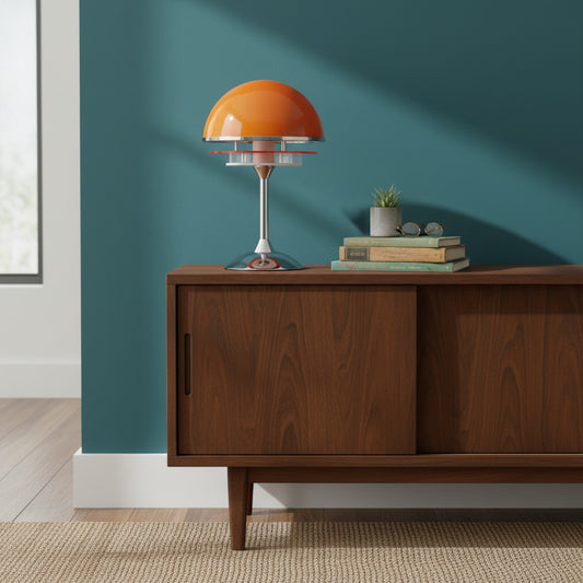 Afterglow Sunset Glow Geometrische Tafellamp – Moderne Sculpturale Stijl voor Bureau, Bedzijde en Woonruimte