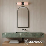 Load image into Gallery viewer, Eloise Brass Wall Sconce – Elegant Milk Glass Vintage Lighting
