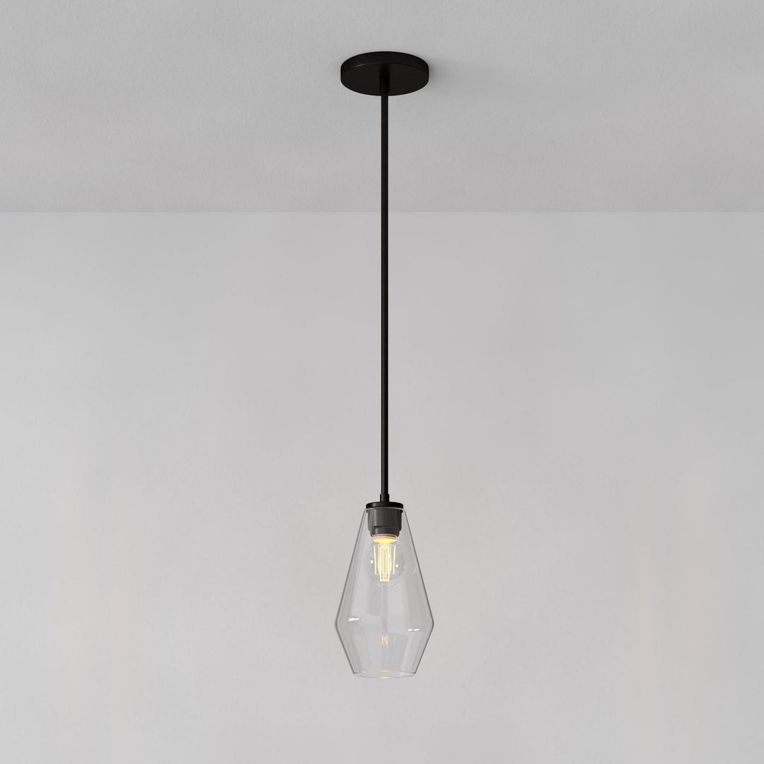 Merin Transparent Glass Sculpture Geometric Chandelier
