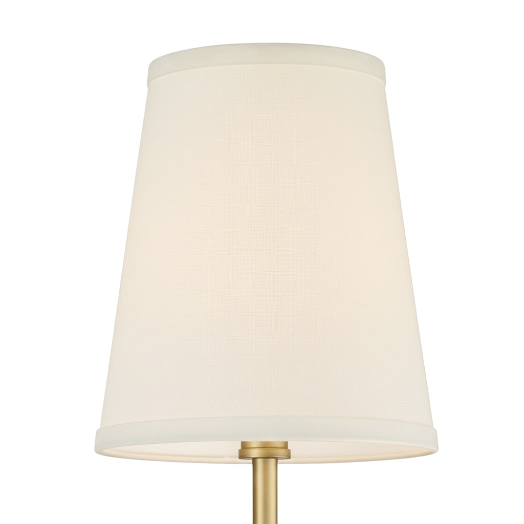 Meshara Minimalist Gold Wall Lamp - Metal and Fabric Material for Living Room