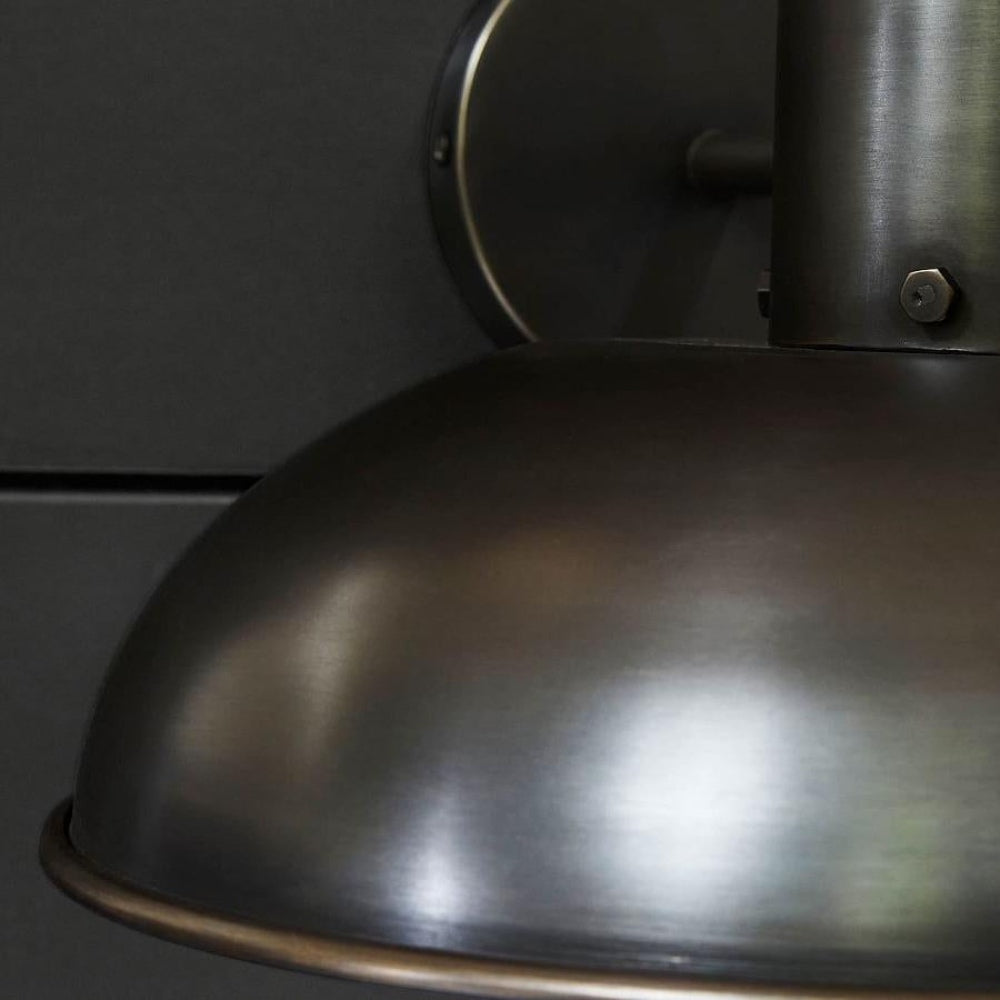 Harlan industriële melkglas wandlamp