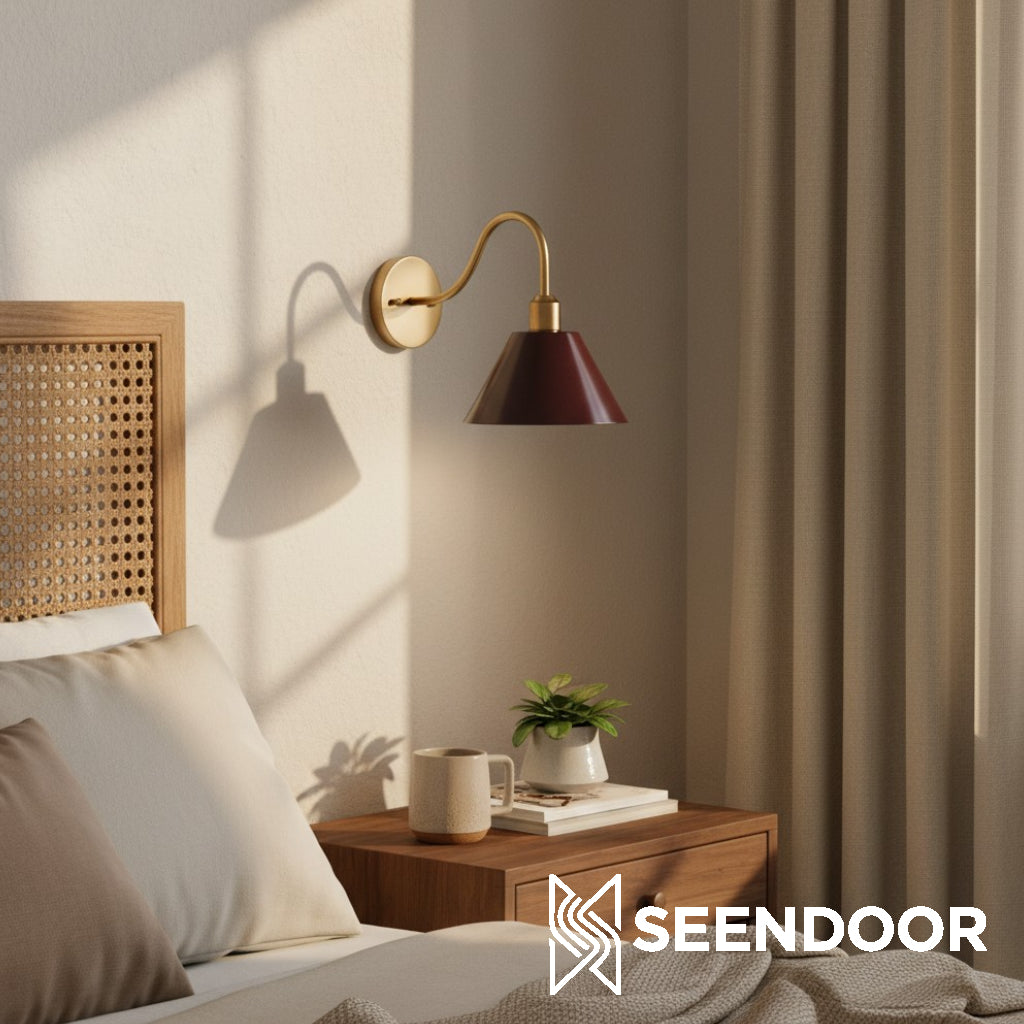 Penia Moderne Klassieke Industriële Afgeschuinde Wandlamp