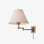 Afbeelding laden in galerijweergave, Arlington linnen kap metalen scharnierende wandlamp