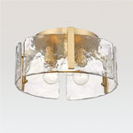 Afbeelding laden in galerijweergave, Lucien Moderne Golfglas Trommel Plafondlamp