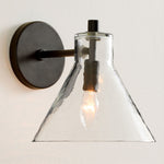 Load image into Gallery viewer, Glavira Recycled Glass Double Sconce - Indoor Brass Wall Lighting

