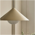 Load image into Gallery viewer, Brivana Adjustable Pendant – Cone Shade Light for Kitchen or Dining
