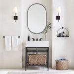 Load image into Gallery viewer, Derlina White Linen Shades Wall Lamp – Retro Metal Multi-Head Lighting Fixture
