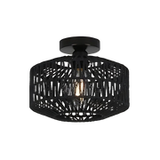 Woven Lantern Boho Radiance Rattan Ceiling Light