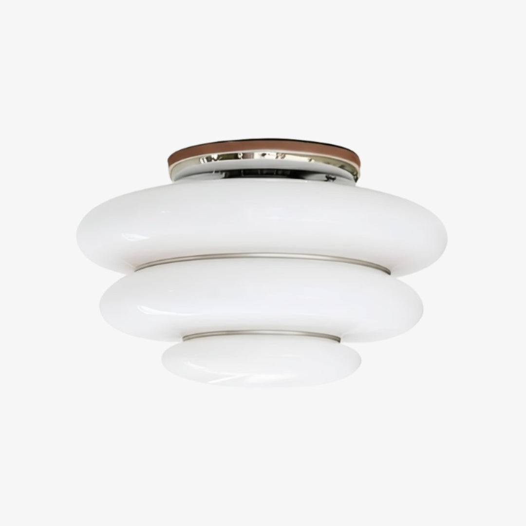 Cirren Gelaagde Plafondlamp – Artistieke Cirkelvormige Silhouet Plafondlamp voor Eetgedeelte