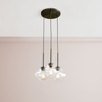 Load image into Gallery viewer, Talvior Sculptural Lighting - 3-Light Faceted Chandelier in Versatile Finishes | Explore Collection
