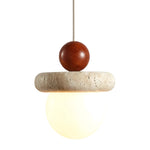 Load image into Gallery viewer, Cream Travertine Pendant Chandelier