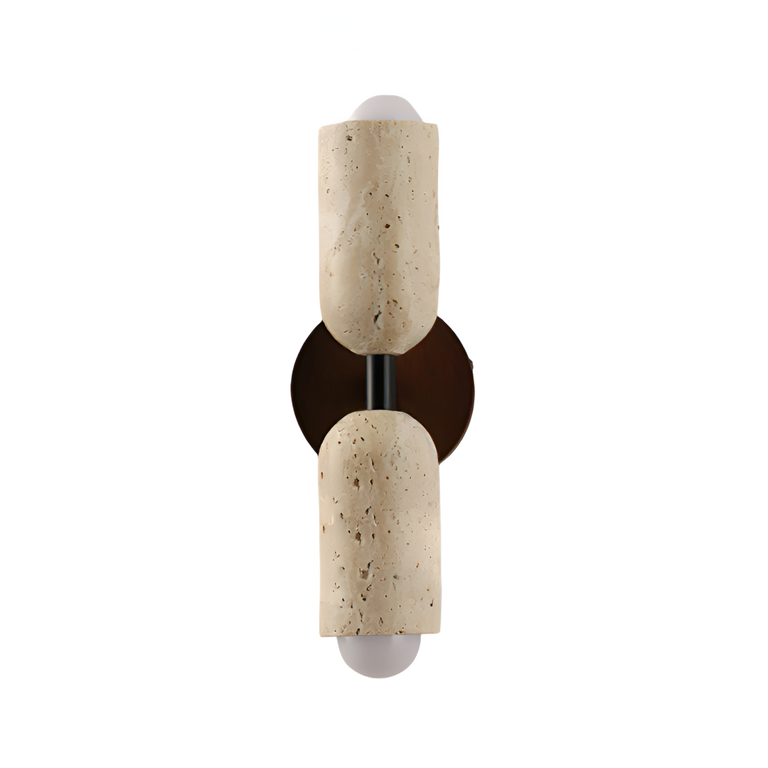 Applique da parete Merrill in travertino – Lampada LED moderna in stile nordico per camera da letto e corridoio