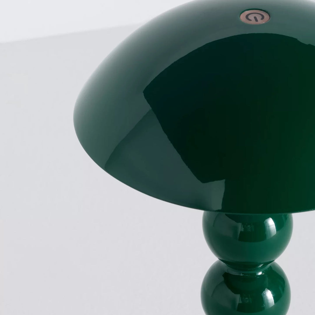 Lampe de table LED Modo – Base empilée en forme d'orbe Abat-jour en forme de champignon Parfaite pour le salon ou la chambre