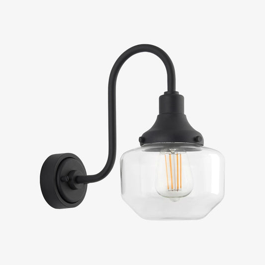 Lámpara de Pared Exterior Roborix – Silueta Curvada de Herencia para Porches y Entradas