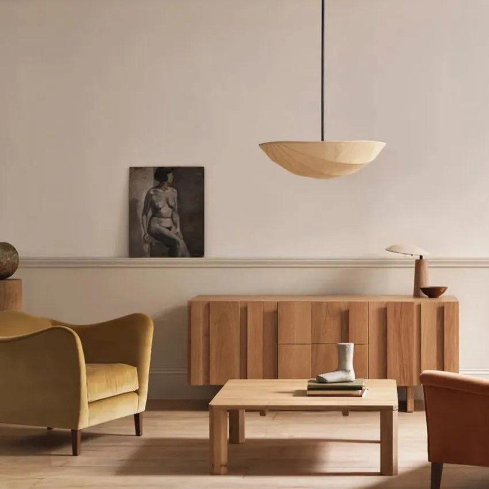 The Wabi-Sabi Canvas Linen Ceiling Light