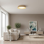 Lámpara de techo Bambori estilo Japandi con textura de bambú - Luz de acento natural para sala de estar
