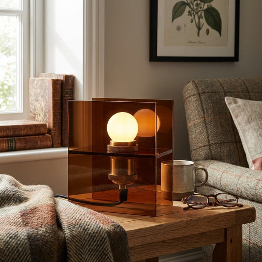Lámpara de Mesa Sunset Ocean Horizon - Lámpara de Escritorio Decorativa Moderna con Luz Ambiental en Degradado para Interiores