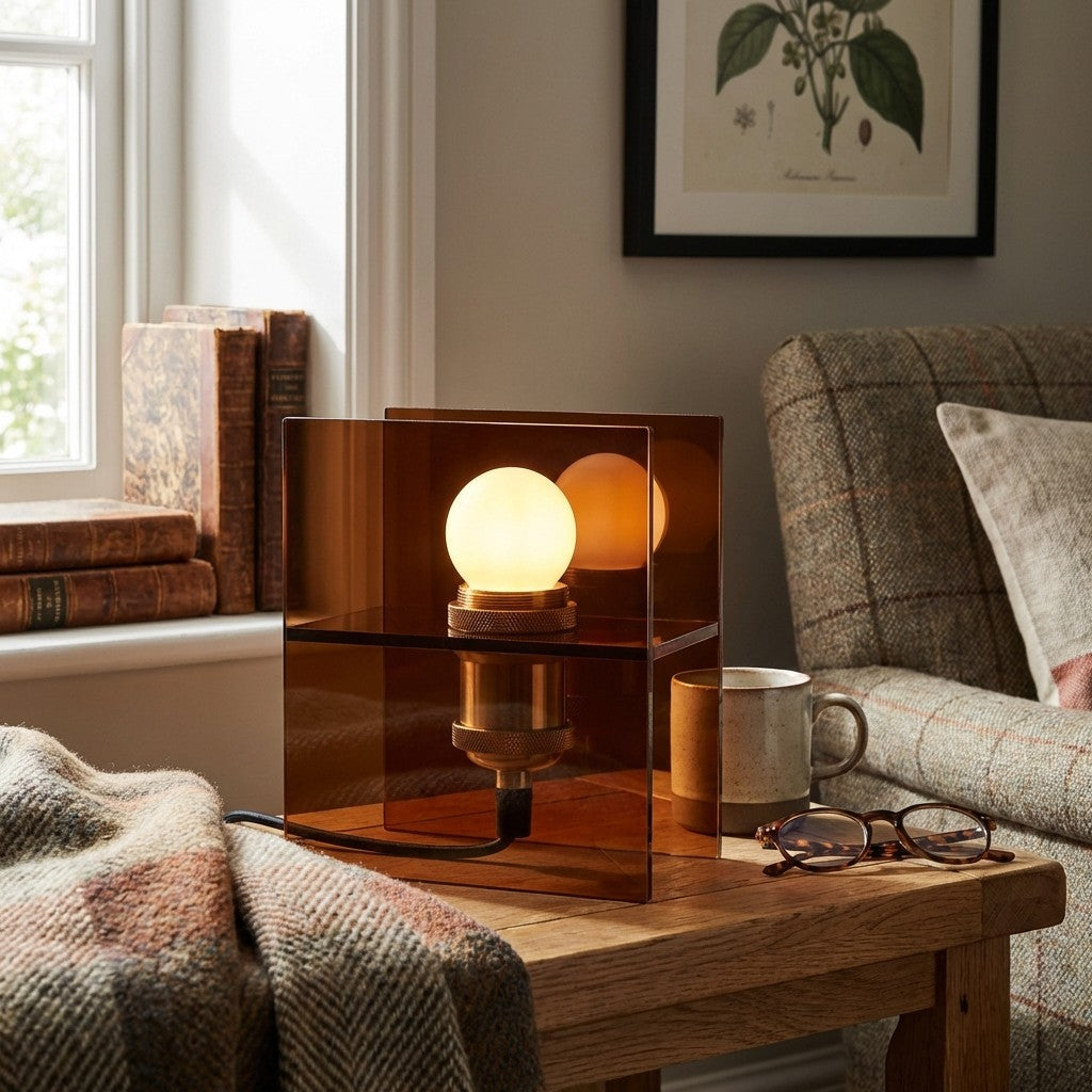 Sunset Ocean Horizon Tischlampe – Farbverlauf Ambient Moderne Dekorative Schreibtischlampe für Innenräume