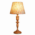 Cargar imagen en el visor de la Galería, Lit floral shade full lamp view
