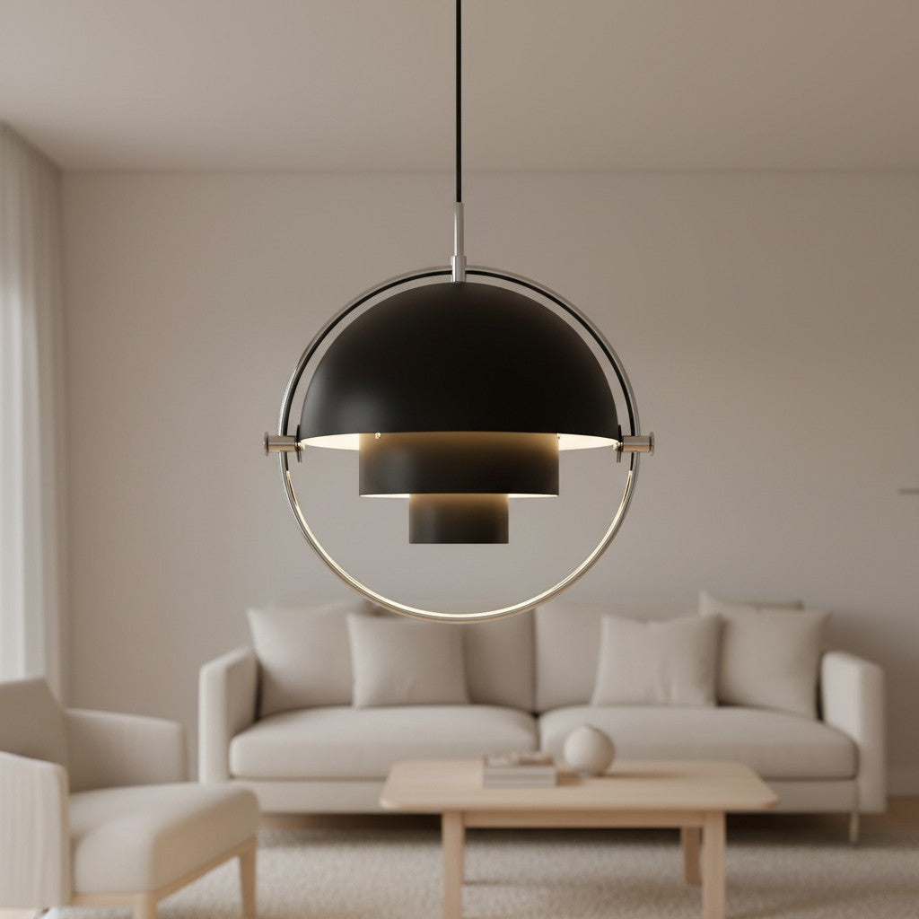 Multiva Sculpturale Hanglamp – Verstelbare Kroonluchter in Deense Moderne Stijl voor Eetruimtes N18