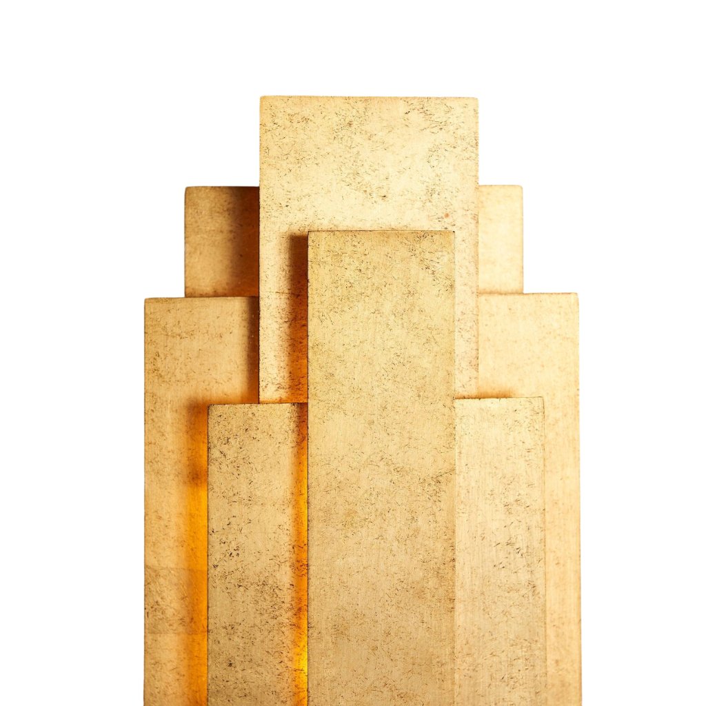 Kelsar Rechthoekige Wandlamp - Goud- en Zilverafwerkingen voor Woonkamer of Slaapkamer