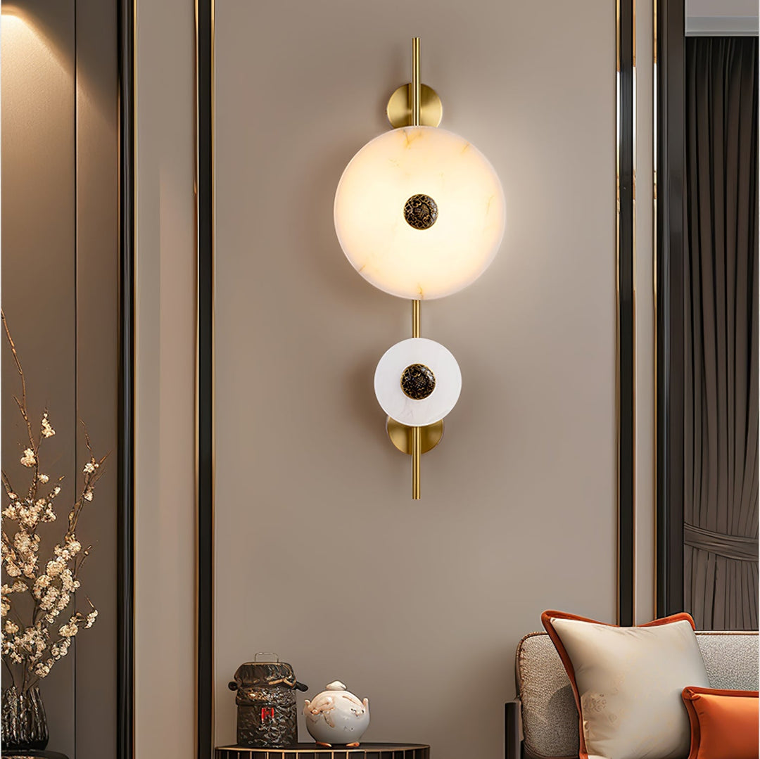 Alabaster Eclipse Wandleuchte