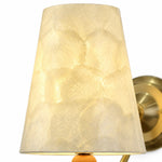 Carica l'immagine nella visualizzazione Galleria, Close-up of illuminated Capiz shell shade texture